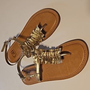 GB Gianni Bini Women’s Thong Open Toe Back Strap Sandals Size 8